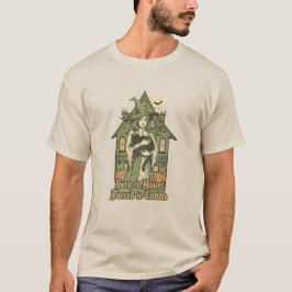 Camiseta nacido para asustar, forzado a acurrucarse
