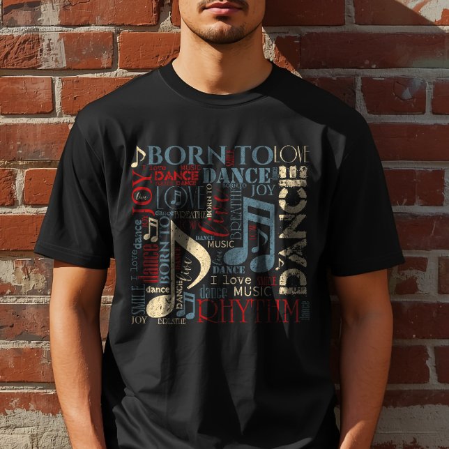 Camiseta Nacido para Bailar Azul ID277 (Subido por el creador)