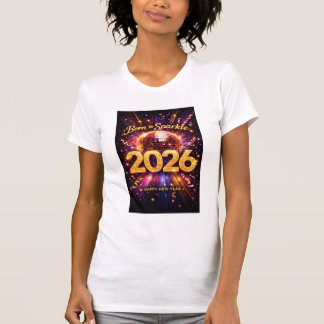 Camiseta Nacido para brillar 2026 Bola de discoteca Feliz A