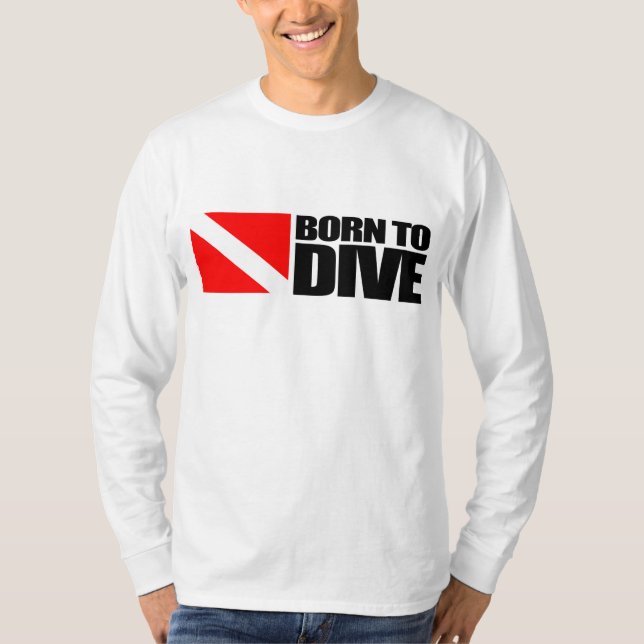 Camiseta Nacido para bucear (Anverso)