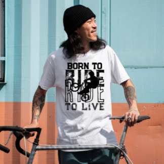 Camiseta NACIDO PARA CAMINAR EN VIVO Ciclismo moto mojado b