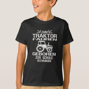 Camiseta Nacido Para Conducir Un Tractor