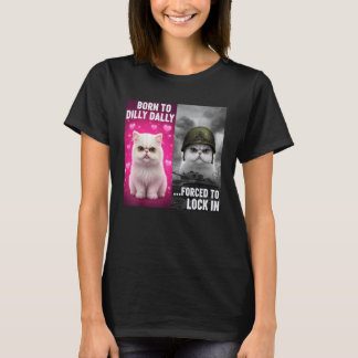 Camiseta Nacido para demorarse Obligado a encerrarse en div
