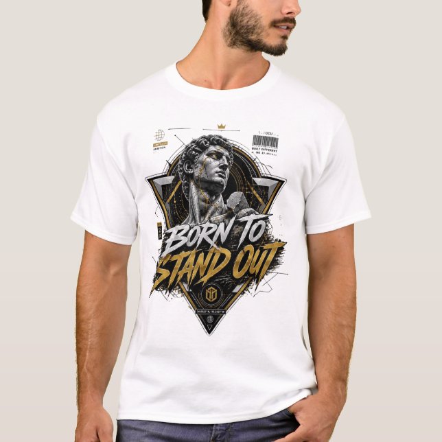 Camiseta nacido para destacar (Anverso)