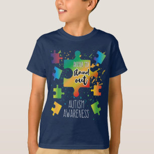 Camiseta Nacido para destacar los rompecabezas de la concie
