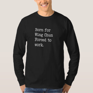 Camiseta Nacido Para El Muñeco De Madera Sarcástico Minimal