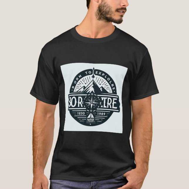 Camiseta Nacido para explorar (Anverso)