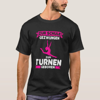 Camiseta Nacido para hacer gimnasia niño de escuela