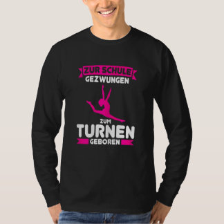 Camiseta Nacido para hacer gimnasia niño de escuela