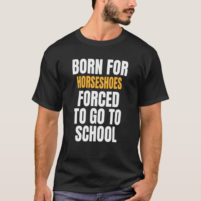 Camiseta Nacido Para Herraduras (Anverso)