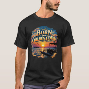 Camiseta Nacido para horas doradas Arte amante del atardece