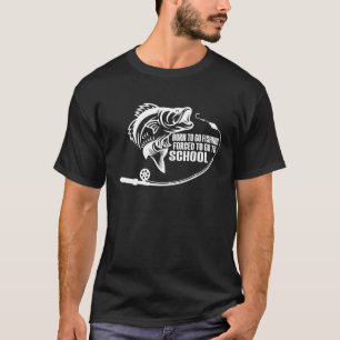 Camiseta Nacido para ir a pescar Funny Pescador de Bass