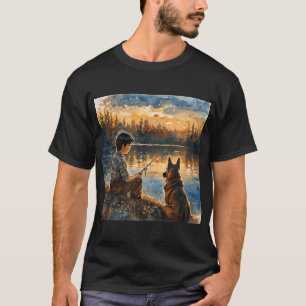 Camiseta Nacido Para Ir De Pesca Lubina Pescador Niño Chico