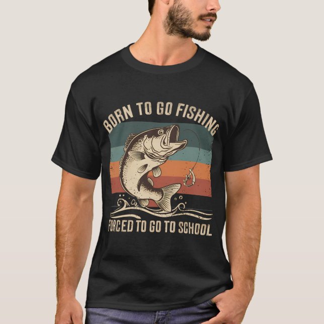 Camiseta Nacido Para Ir De Pesca Marlín (Anverso)