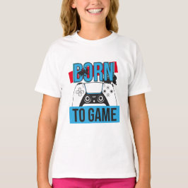 CAMISETA NACIDO PARA JUEGO CON MI CONSOLA