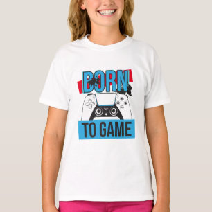 CAMISETA NACIDO PARA JUEGO CON MI CONSOLA