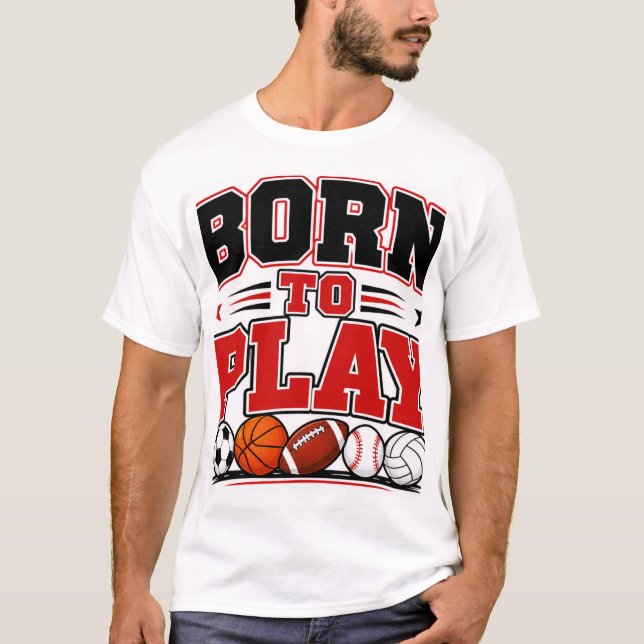 Camiseta Nacido Para Jugar (Anverso)