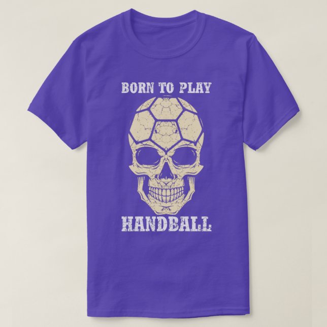 Camiseta Nacido para jugar al balonmano (Diseño del anverso)