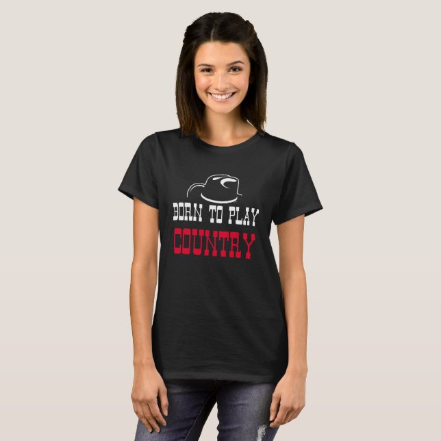 Camiseta Nacido para jugar al campo (Anverso completo)