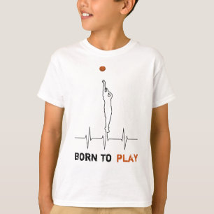 Camiseta Nacido para jugar baloncesto