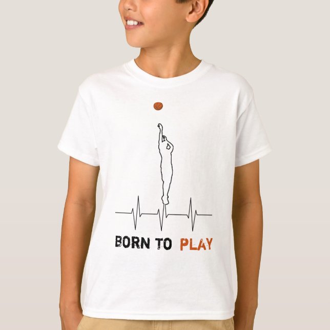 Camiseta Nacido para jugar baloncesto (Anverso)
