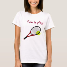 Nacido para jugar, pista de tenis y racquet, Moda 