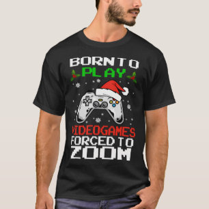 Camiseta Nacido Para Jugar Videojuegos Forzados A Zoom Gami