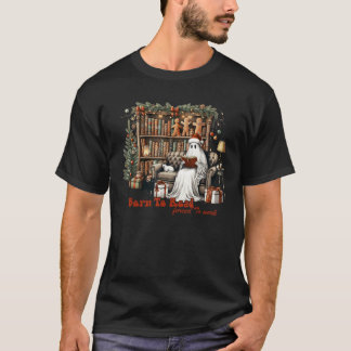 Camiseta Nacido Para Leer Forzado A Trabajar Fantasma Leer 