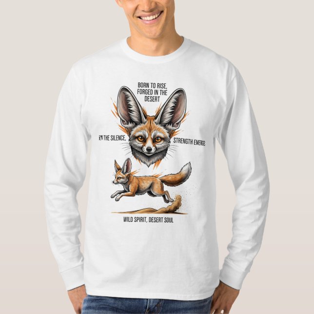 Camiseta Nacido para levantarse forjado en el desierto - Fe (Anverso)