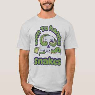 Camiseta Nacido Para Manejar Serpientes Herpetología Reptil