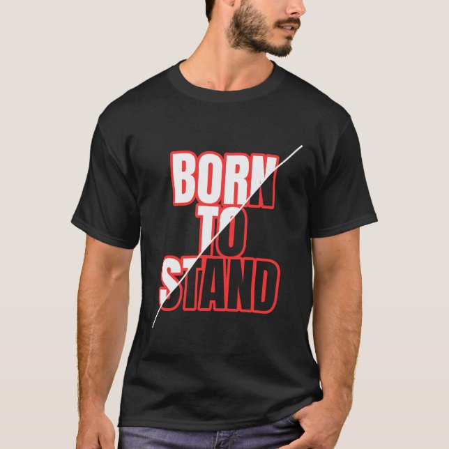 Camiseta Nacido para mantenerse - Audaz Tipografía Motivaci (Anverso)