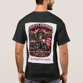 Camiseta Nacido para Montar Construido para Liderar Motocic