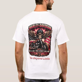 Camiseta Nacido para Montar Construido para Liderar Motocic