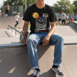Camiseta Nacido para Montar - Gráfico de Ropa Urbana de Ska