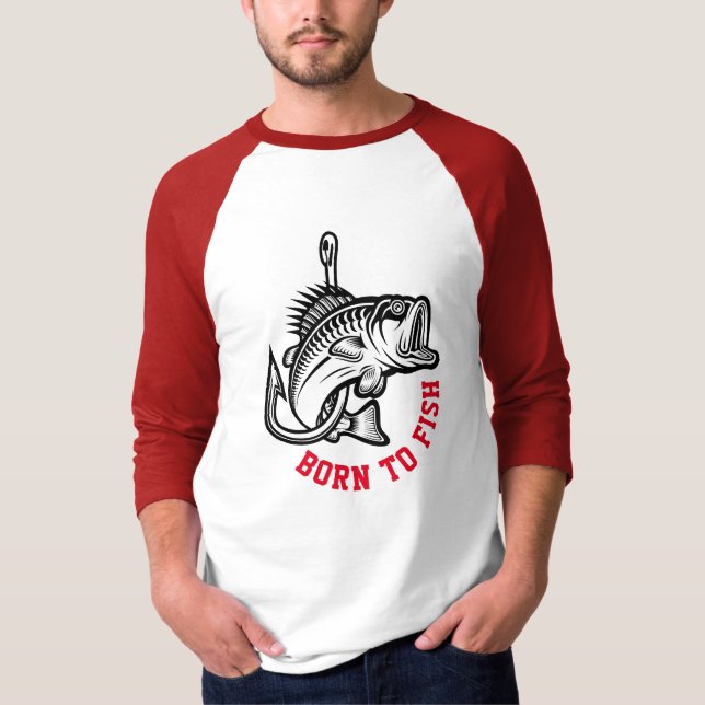 Camiseta Nacido Para Pescado (Anverso)