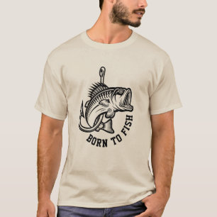 Camiseta Nacido Para Pescado