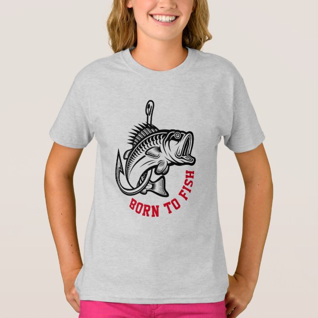 Camiseta Nacido Para Pescado (Anverso)
