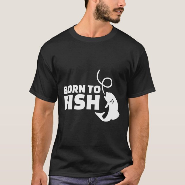 Camiseta Nacido Para Pescado (Anverso)