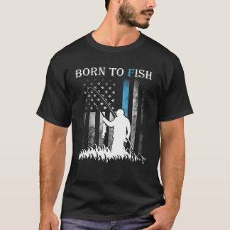 Camiseta Nacido para pescar pero obligado a trabajar Cita d