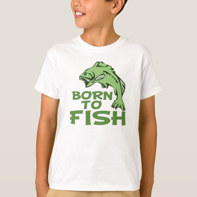 Camiseta Nacido para pescar por el culo (Anverso)