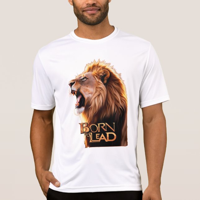 Camiseta "Nacido para plomo - Roaring Lion Head Men's-Shirt (Anverso)