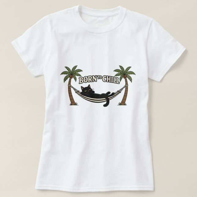 CAMISETA NACIDO PARA RELAJAR (Diseño del anverso)