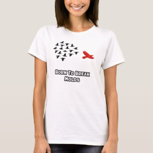 Camiseta Nacido para Romper Moldes: Espíritu Pionero No Con