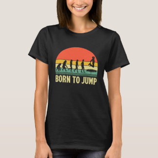 Camiseta Nacido para saltar Trampoline Saltando Gimnast Tra