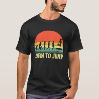 Camiseta Nacido para saltar Trampoline Saltando Gimnast Tra