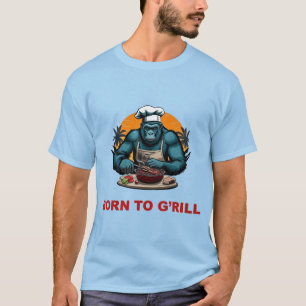 Camiseta Nacido para ser el maestro de la parrilla G'rill D