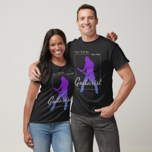 Camiseta Nacido para ser guitarrista de músicos y miembro d