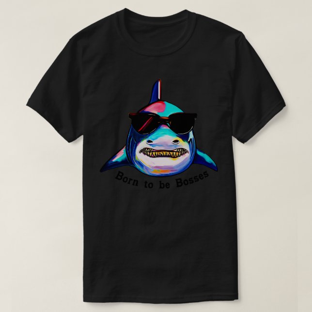 Camiseta Nacido para ser jefe (Diseño del anverso)