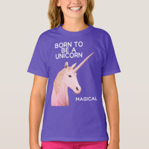 Camiseta Nacido para ser jefe de estatua de Unicornio y Chi