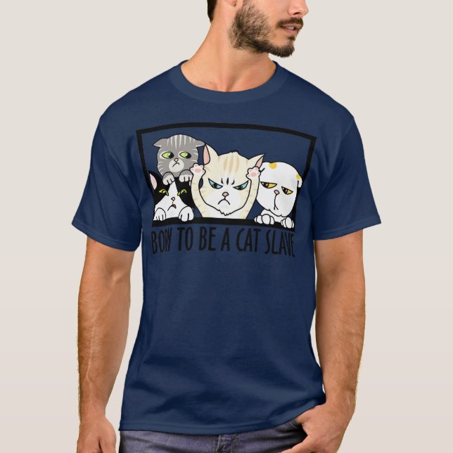 Camiseta Nacido Para Ser Un Gato (Anverso)